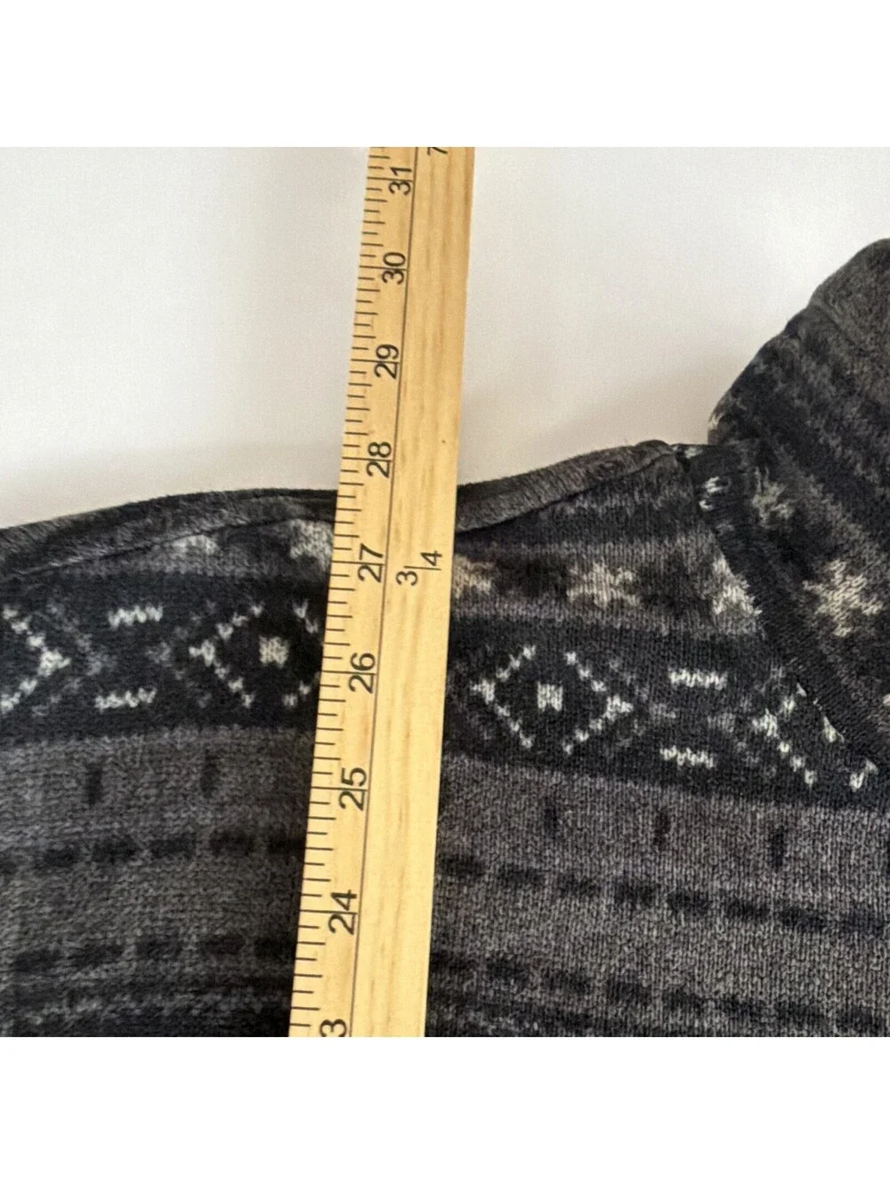 The North Face Men's Fair Isle 1/4 Zip Mock Neck Fleece Pullover Sweater XXL